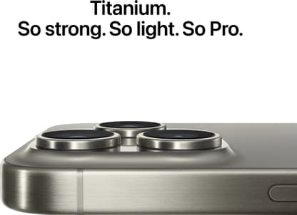 Apple iPhone 15 Pro (Natural Titanium, 128 GB) - Thumbnail 6