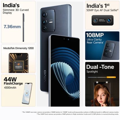 vivo V23 Pro 5G (Stardust Black, 128 GB) - Thumbnail 3
