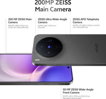 vivo X300 (Elite Black, 256 GB) - Thumbnail 4