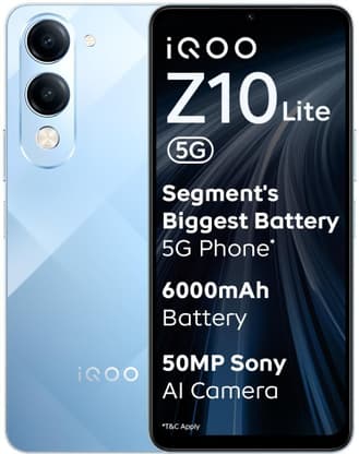 IQOO Z10 Lite 5G (Titanium Blue, 128 GB)