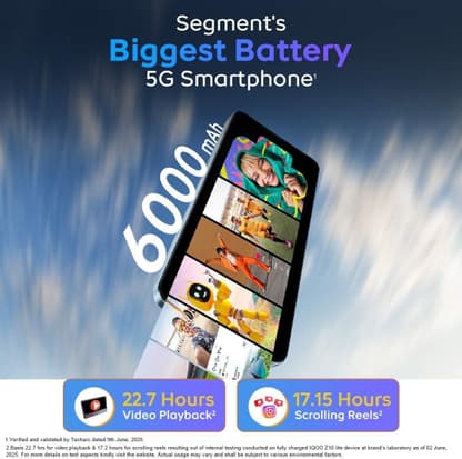 IQOO Z10 Lite 5G (Cyber Green, 256 GB) - Thumbnail 2