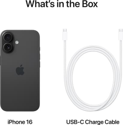 Apple iPhone 16 (Black, 128 GB) - Thumbnail 9
