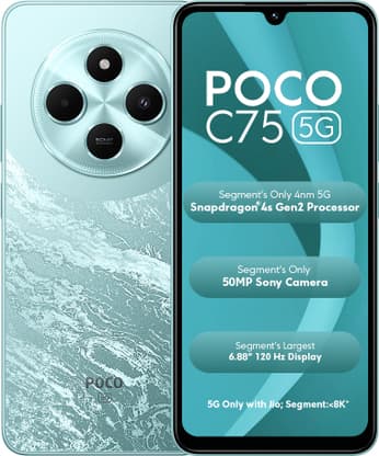 POCO C75 5G (Aqua Bliss, 128 GB) - Thumbnail 2