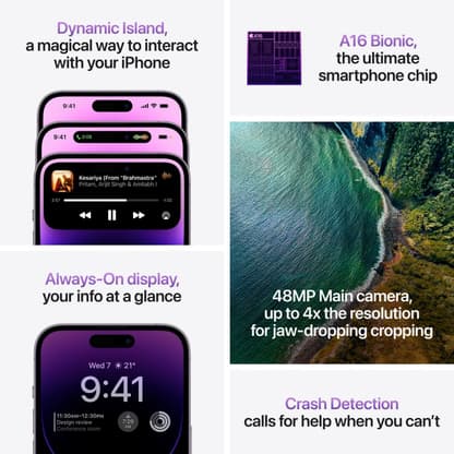 Apple iPhone 14 Pro (Deep Purple, 256 GB) - Thumbnail 8
