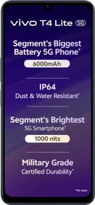 vivo T4 Lite 5G Charger in the Box (Prism Blue, 128 GB) - Thumbnail 7