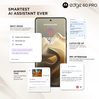 MOTOROLA Edge 60 Pro (Pantone Shadow, 256 GB) - Thumbnail 10