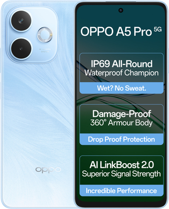 OPPO A5 Pro 5G (Feather Blue, 128 GB)