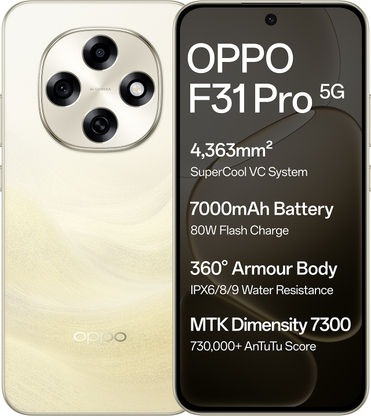 OPPO F31 Pro 5G (Desert Gold, 128 GB)