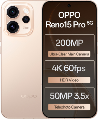 OPPO Reno15 Pro 5G (Sunset Gold, 512 GB)