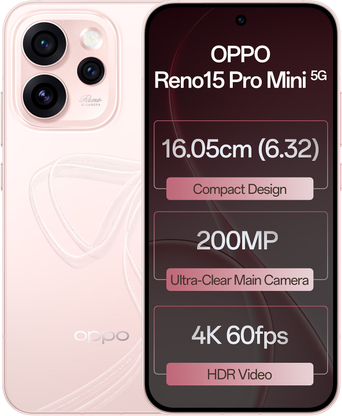 OPPO Reno15 Pro Mini 5G (Crystal Pink, 256 GB)