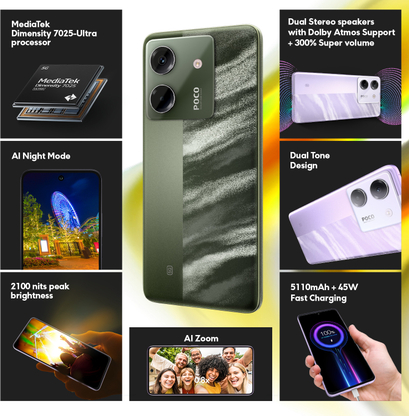 POCO M7 Pro 5G (Olive Twilight, 128 GB) - Thumbnail 2