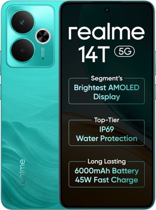 realme 14T 5G (Surf Green, 256 GB)