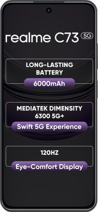 realme C73 5G (Onyx Black, 64 GB) - Thumbnail 7