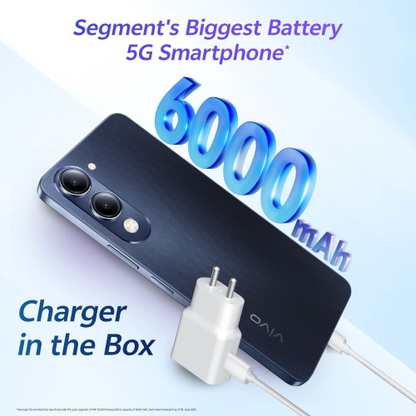 vivo T4 Lite 5G Charger in the Box (Prism Blue, 128 GB) - Thumbnail 2