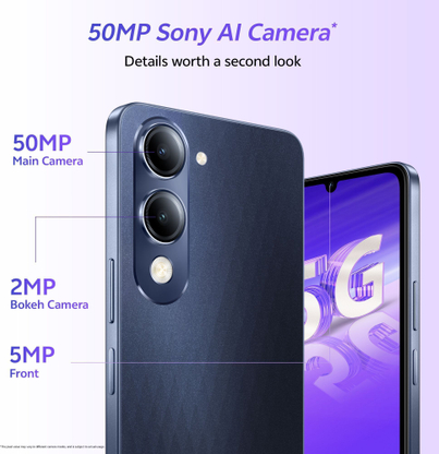 vivo T4 Lite 5G Charger in the Box (Prism Blue, 128 GB) - Thumbnail 6