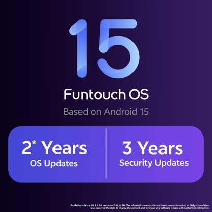 vivo T4 Lite 5G Charger in the Box (Titanium Gold, 128 GB) - Thumbnail 11