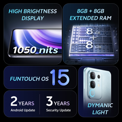 vivo T4x 5G (Marine Blue, 128 GB) - Thumbnail 10