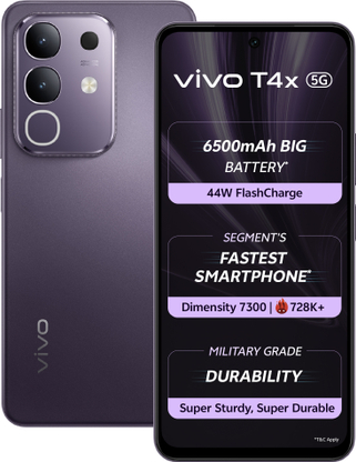 vivo T4x 5G (Pronto Purple, 128 GB)