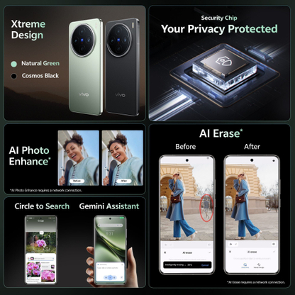 vivo X200 5G (Natural Green, 256 GB) - Thumbnail 9