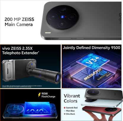 vivo X300 (Elite Black, 256 GB) - Thumbnail 3